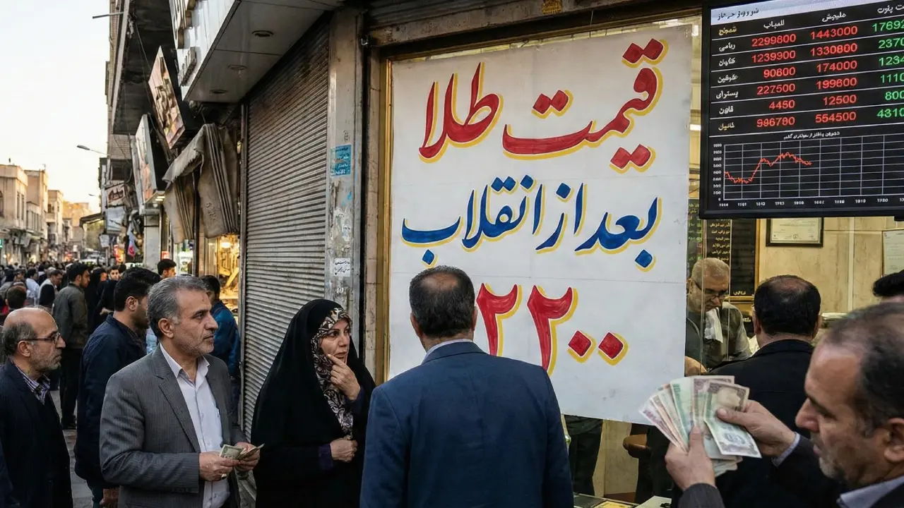 قیمت هر گرم طلا در سال ۷۰