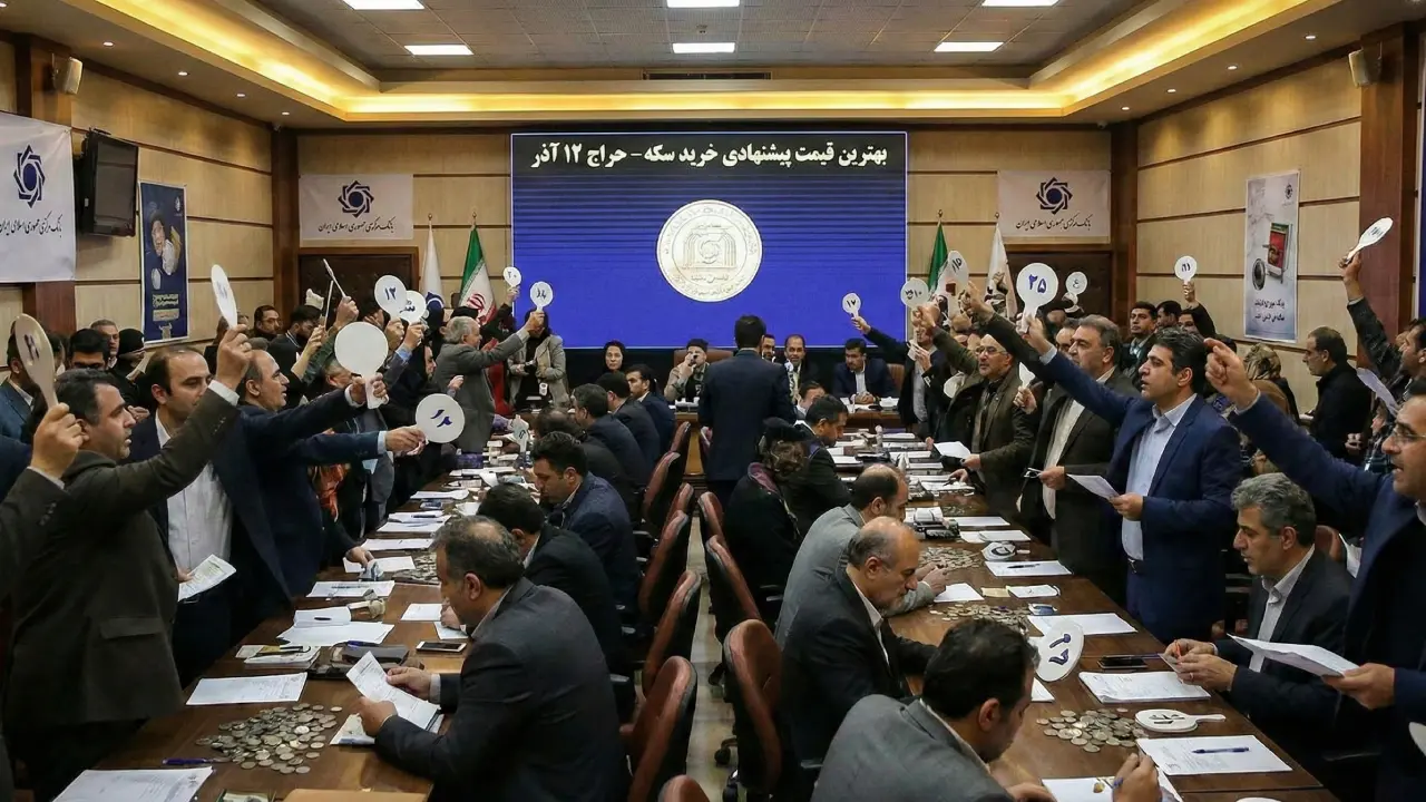 قیمت پیشنهادی حراج سکه ۱۲ آذر