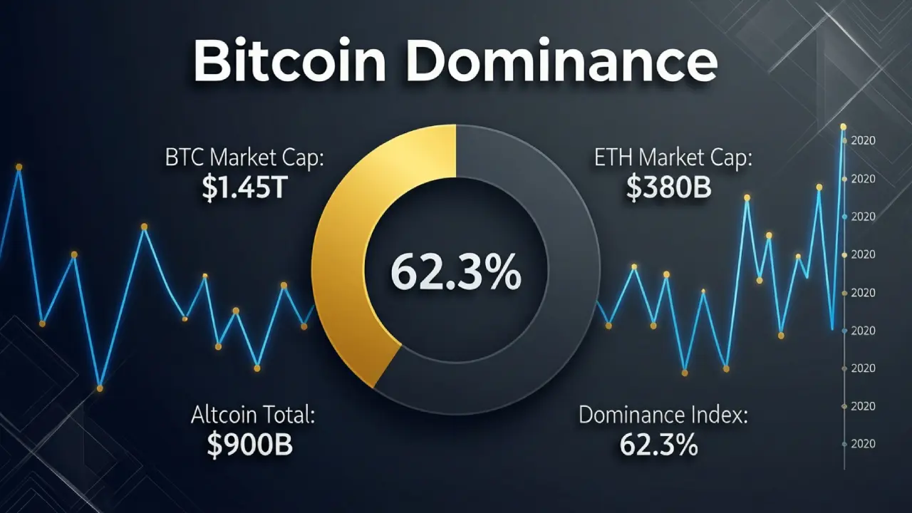 نمودار دامیننس بیت کوین | چارت لحظه ای Bitcoin Dominance