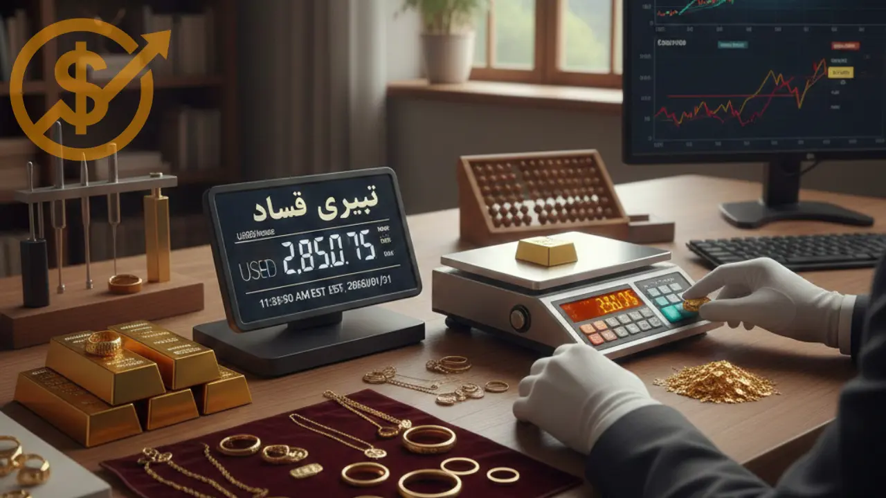 محاسبه قیمت طلا