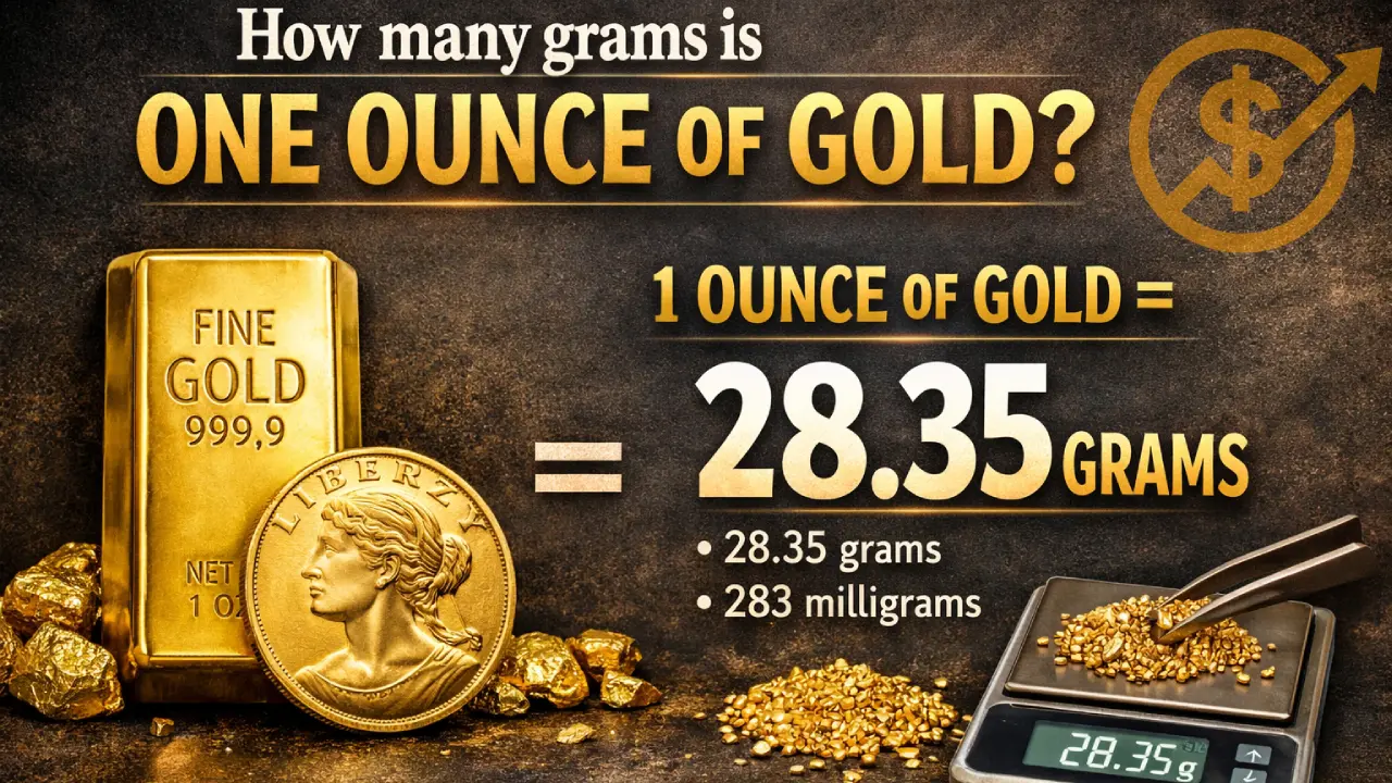 هر اونس طلا چند گرم است