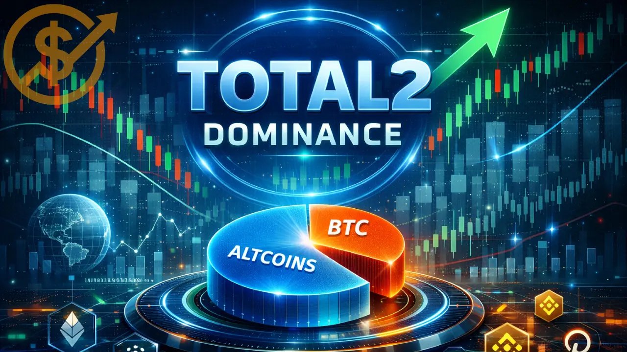 دامیننس توتال 2 | نمودار و چارت لحظه ای TOTAL2 Dominance