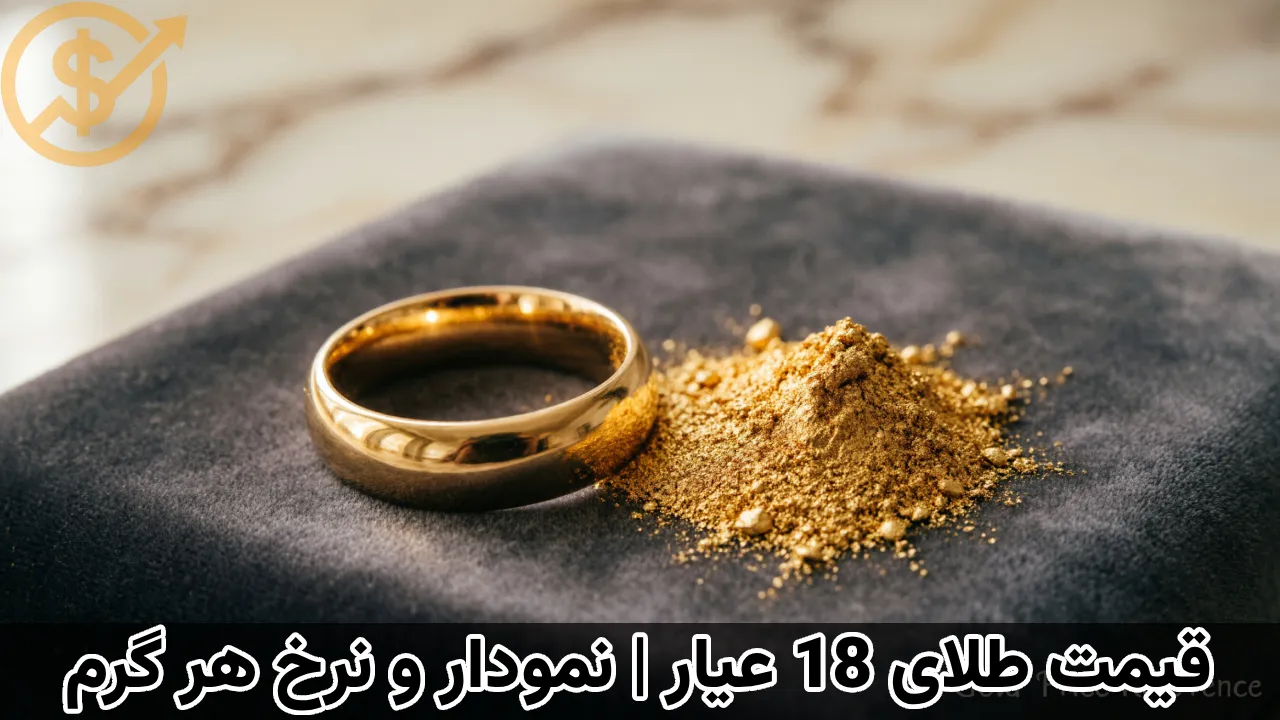 قیمت طلای 18 عیار | نمودار و نرخ هر گرم