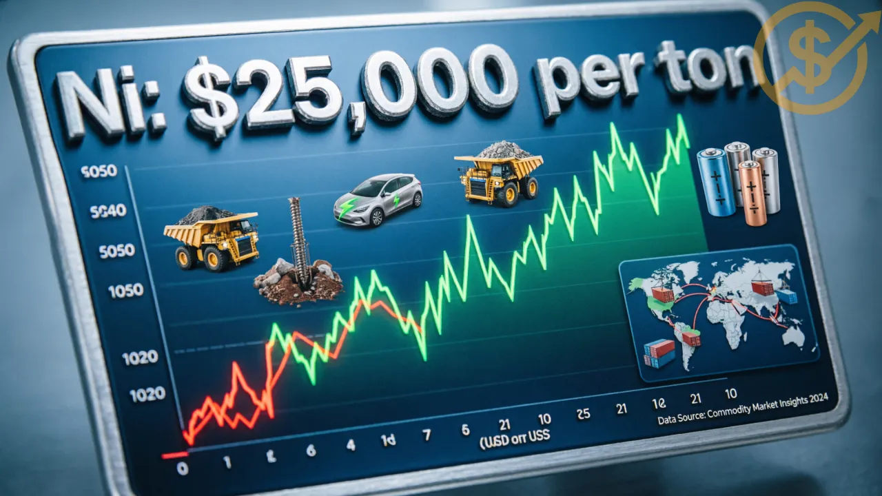 قیمت نیکل | نمودار نرخ Nickel