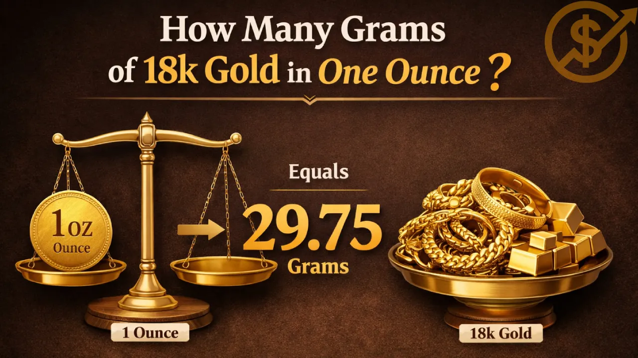 هر اونس چند گرم طلای 18 عیار است