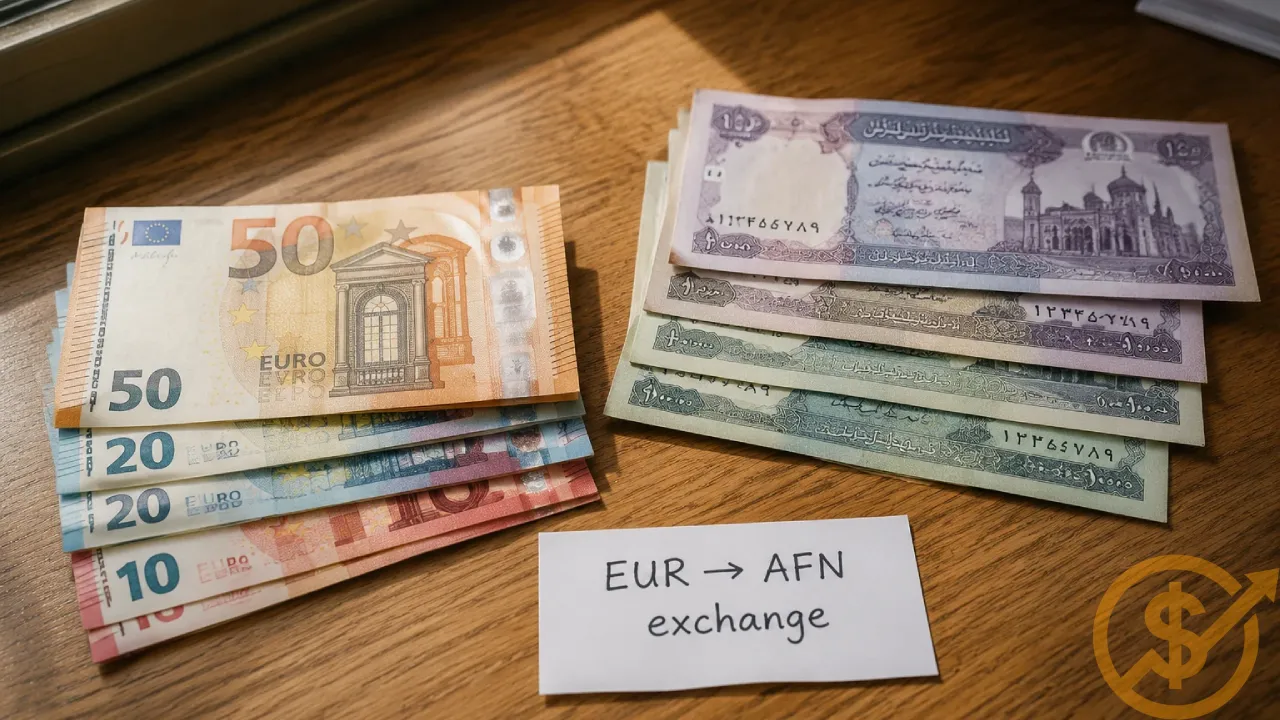 قیمت یورو به افغانی | نرخ EUR به AFN