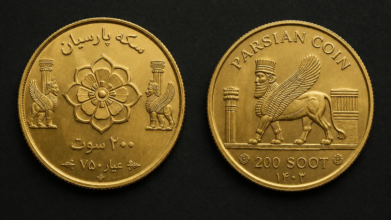 قیمت سکه پارسیان ۲۰۰ سوت عیار ۷۵۰